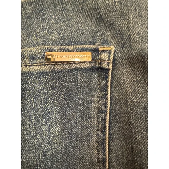 White House Black Market High Rise Straight Sculpt‎ Denim Jeans Women's Size 12 - Picture 4 of 8